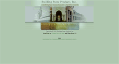 Desktop Screenshot of buildingstoneproducts.com
