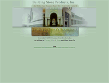 Tablet Screenshot of buildingstoneproducts.com